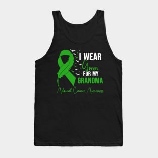 Adrenal Cancer Awareness I Wear Green for My Grandma Tank Top